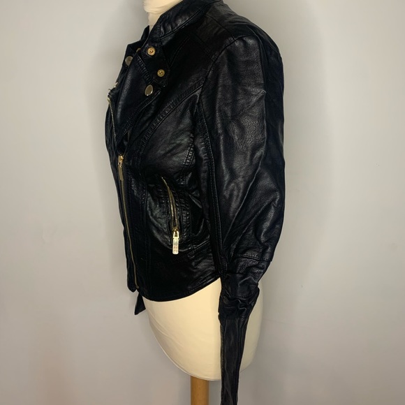 Faux Leather Moto Jacket - Picture 3 of 5